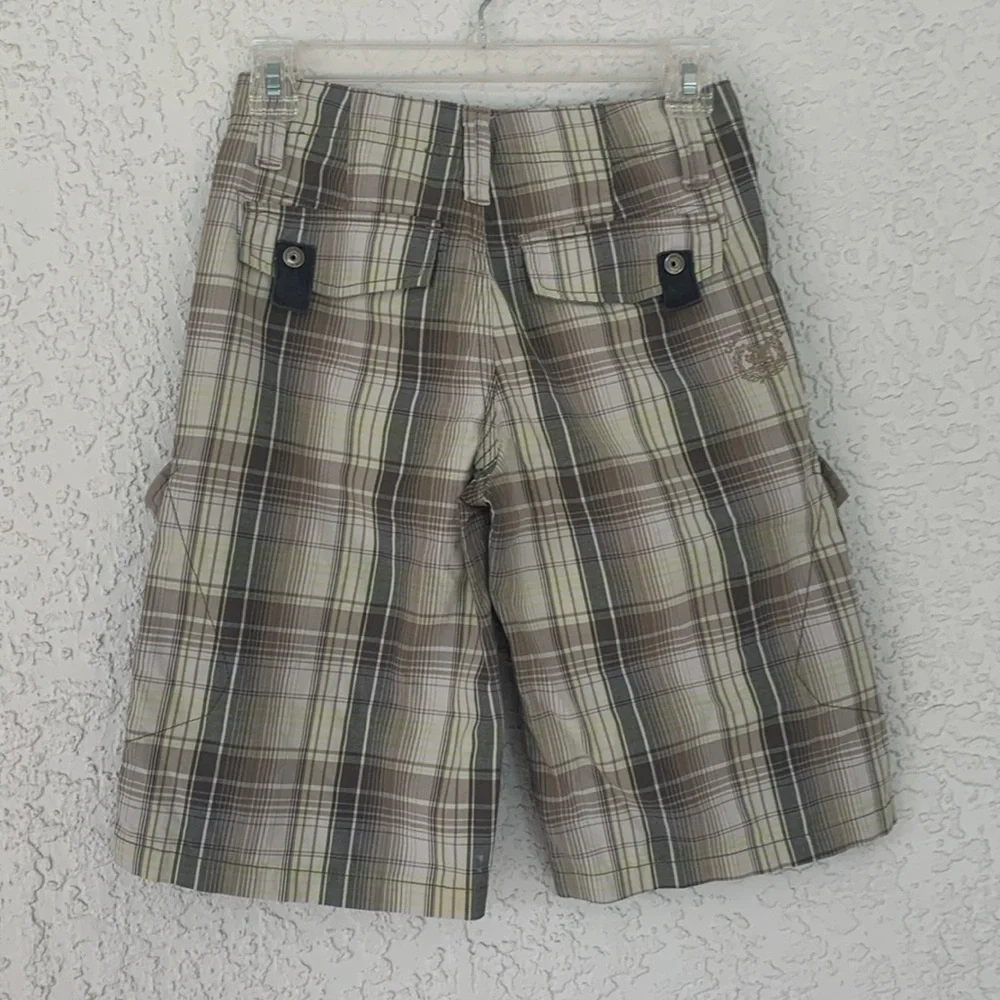 Calvin Klein Boys Plaid Cargo Shorts  size 10 - Picture 6 of 10